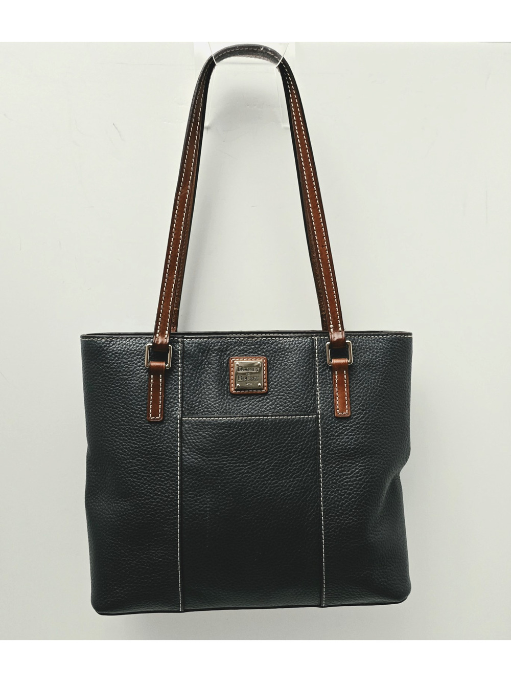 Dooney & Bourke Lexington Medium Tote Gray Pebbled Leather Shoulder Bag